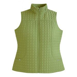 Great Northwest Indigo Quilted Olive Green Vest with Pockets Size 1X